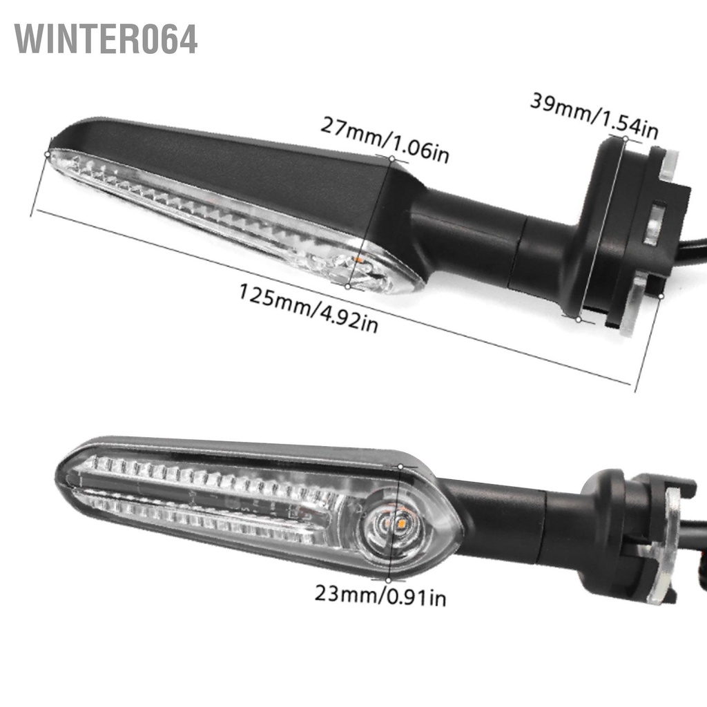 2 chiếc 12V Đèn báo rẽ dành cho xe máy LED màu hổ phách YZF R15 R25 R3 R6S R1 R7 R9 Winter064