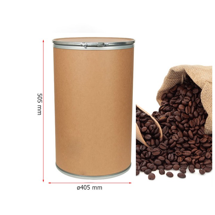 Bộ 10 Thùng Giấy Các Tông Tròn Carton Fiber Drum Đựng Trà Cafe Thực Phẩm Đường Kính 350 mm và 405mm , dài 505 mm