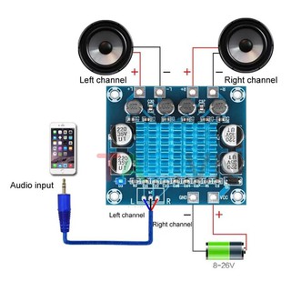 Module khuếch đại âm thanh tpa3110 class d công suất 2*15w xh-a232