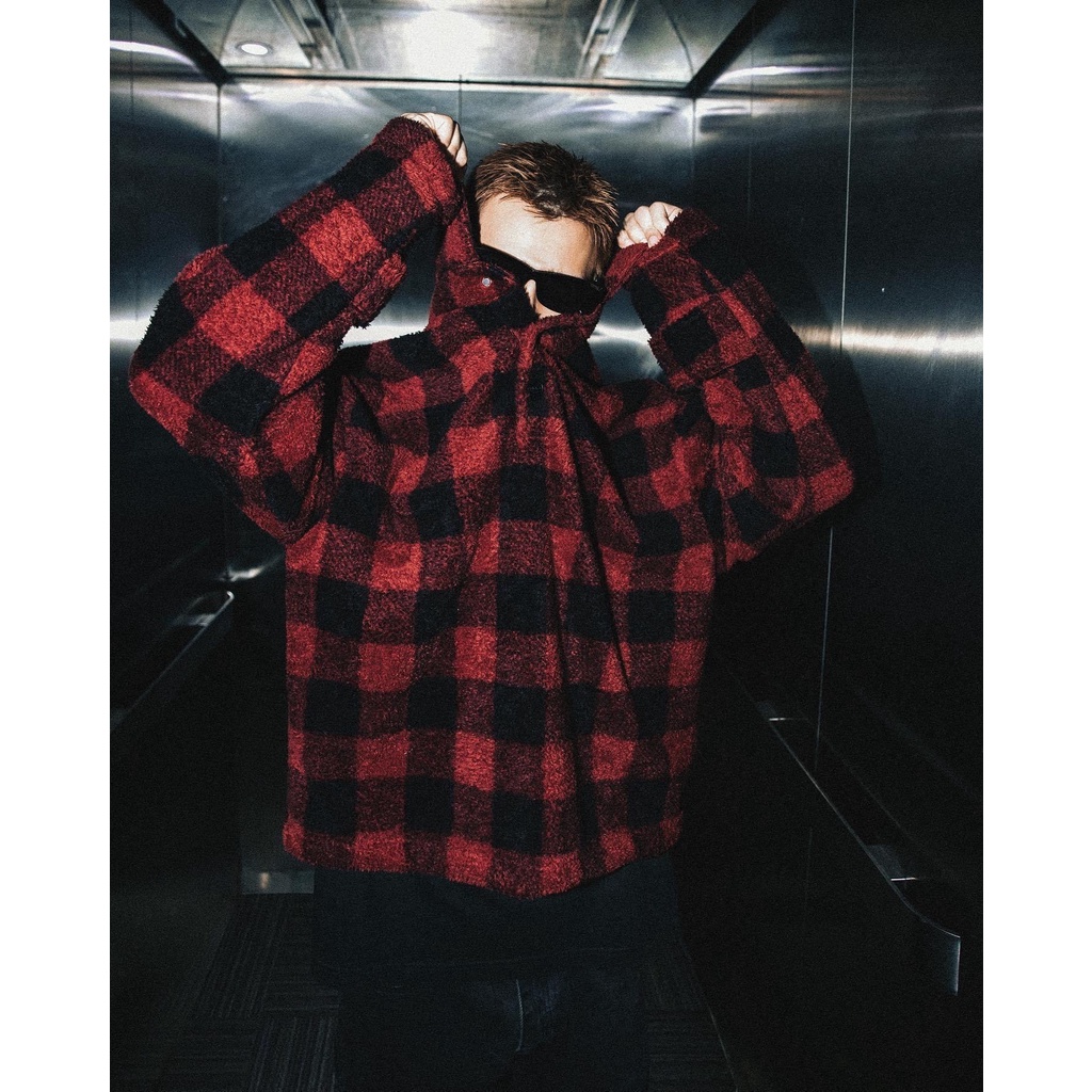 Áo sơ mi chui đầu "GOLDIE FLEECE PULLOVER" chất liệu lông cừu nhẹ