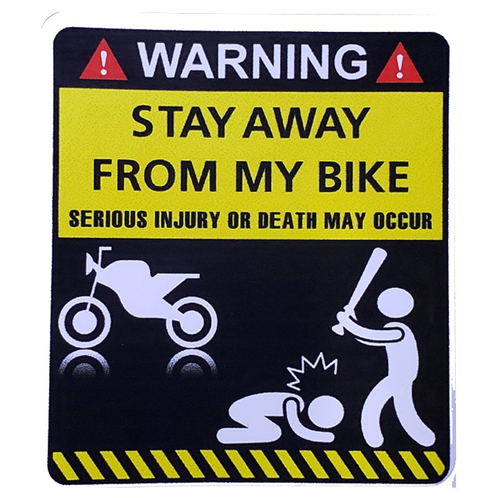 DECAL NỔI TRANG TRÍ XE - CẢNH BÁO