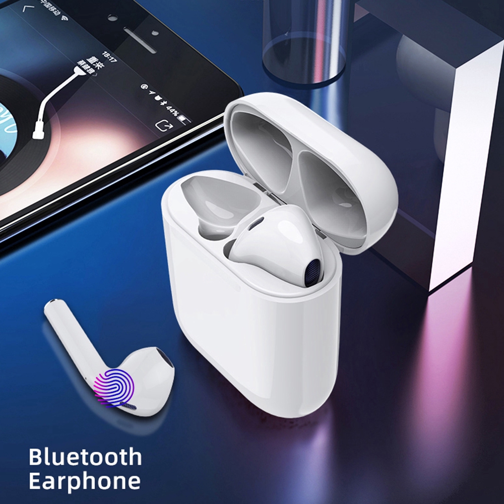 Tai Nghe Bluetooth 5.0 Hifi Không Dây Kèm Hộp Sạc Dùng Cho Airpods 2nd