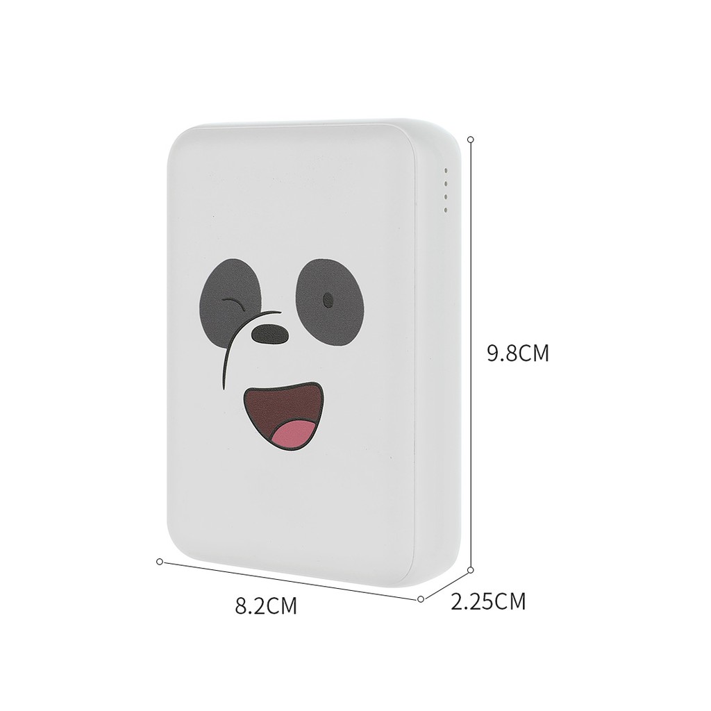 Pin Sạc Dự Phòng 10000mAh Miniso x We Bare Bears cục sạc dự phòng sạc dự phòng cute sạc dự phòng 10000mah