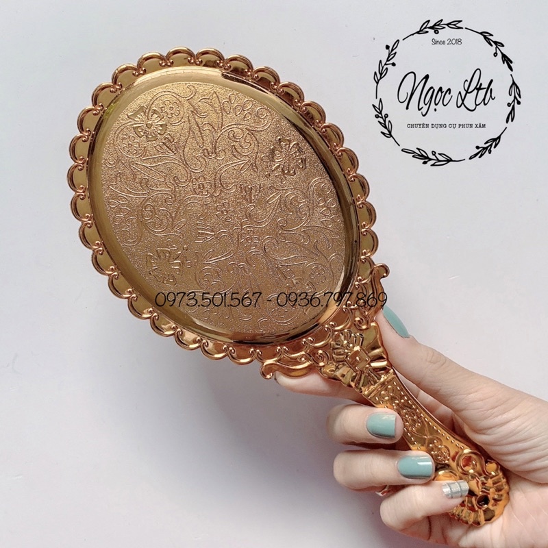 Gương Princess cầm tay không gập