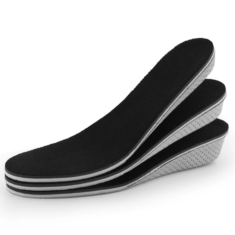 1 Cặp Đế Lót Giày Tăng Chiều Cao Bằng Cao Su Non Thoáng Khí Unisex
