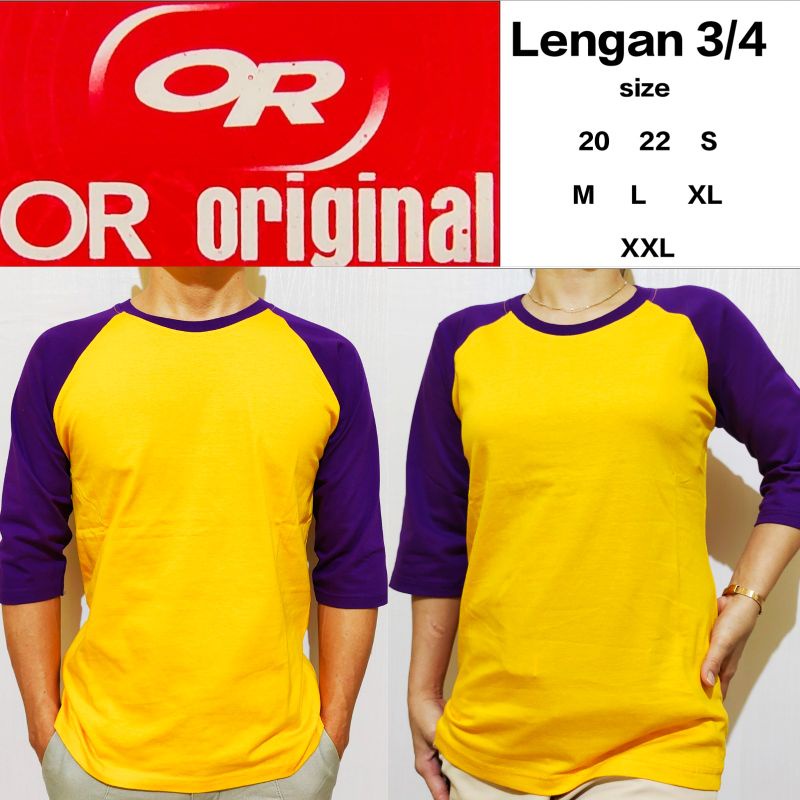 Áo Raglan Tay Áo Dài 3/4 Cho Nam Nữ