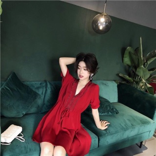 Váy đỏ- order 5-7 ngày trả