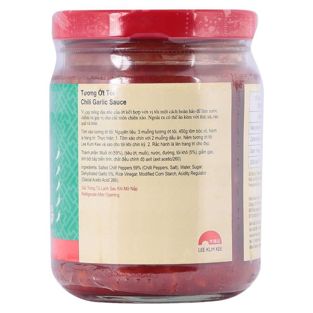 Tương Ớt Tỏi lee kum kee 226g/ Chili garlic sauce lee kum kee 226g