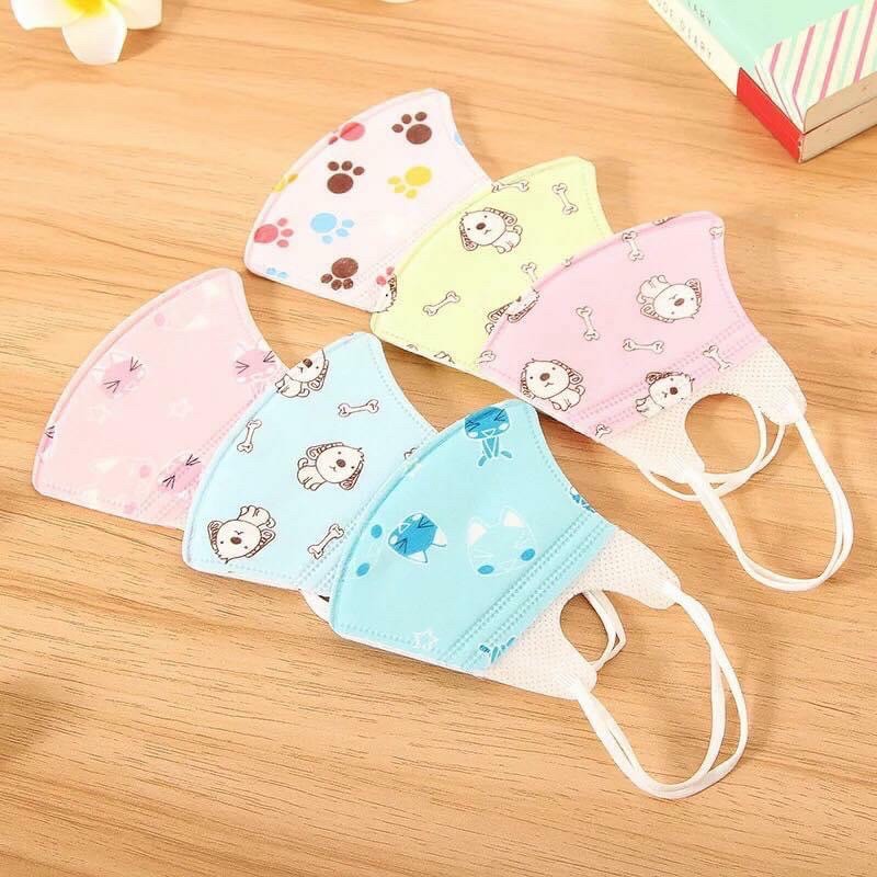 Set 10 KHẨU TRANG 3D CUTE CHO BÉ TỪ 3 THÁNG ĐẾN 10 TUỔI, DÀNH CHO TRẺ EM | BigBuy360 - bigbuy360.vn