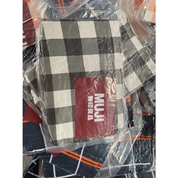 CHĂN HÈ THU MUJI KẺ TRẦN BÔNG, chăn văn phòngLOẠI 1 Siêu Rẻ