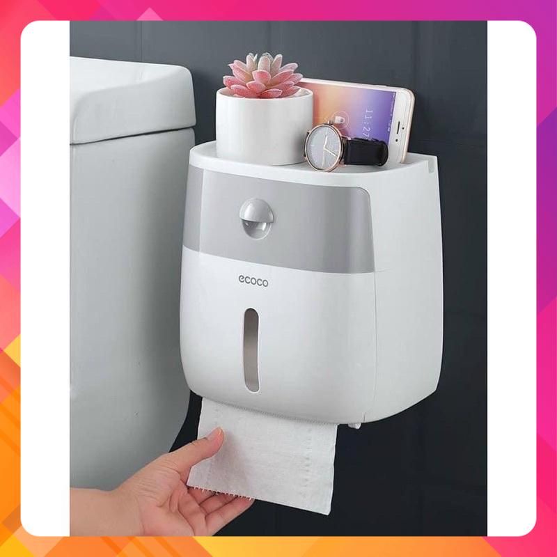 Hộp Đựng Giấy Vệ Sinh  ECOCO Chính Hãng,Cao Cấp Tiện Ích