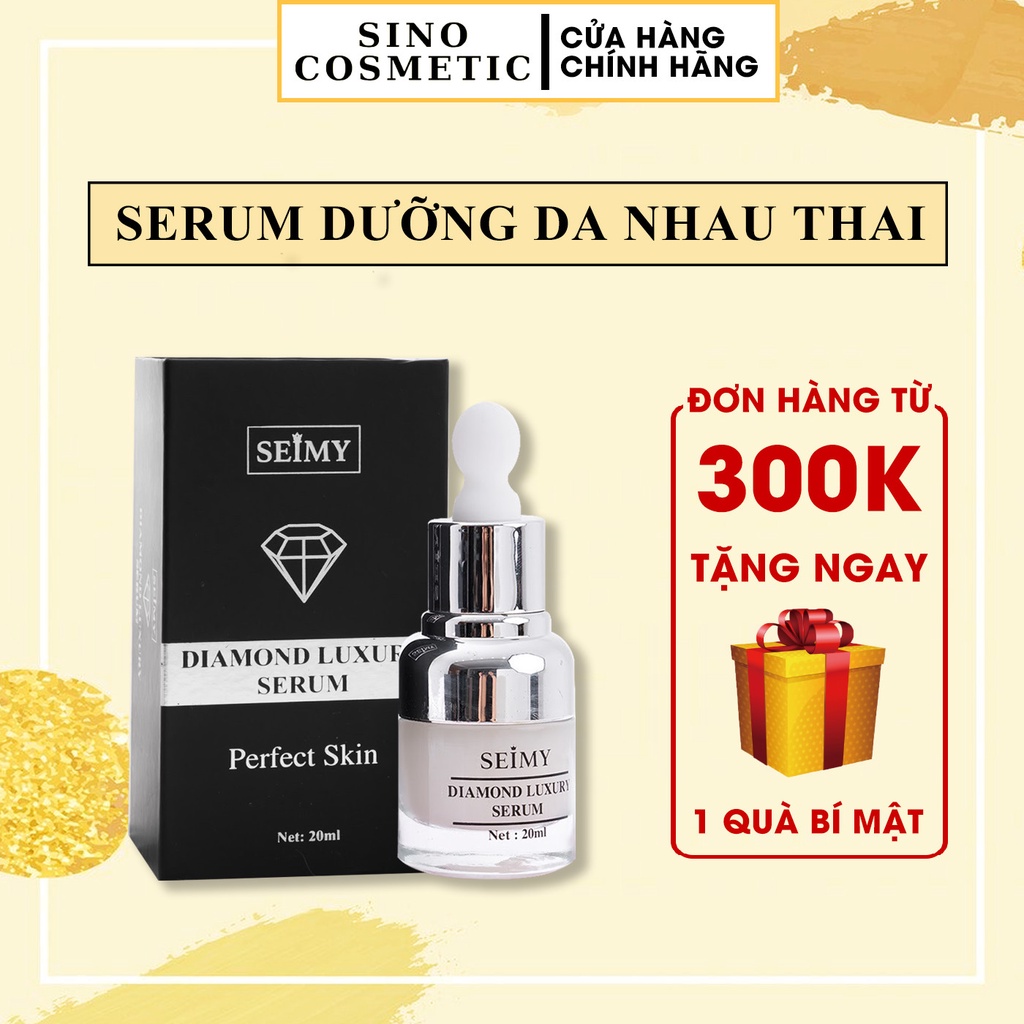 Serum tinh chất dưỡng da nhau thai cừu Seimy - Diamond Luxury 20ml cấp ẩm, dưỡng trắng, mờ nám, giảm mụn thâm