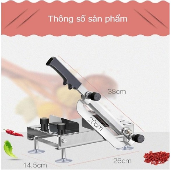 Máy Thái Thịt Chặt Gà Japan Stainless Steel