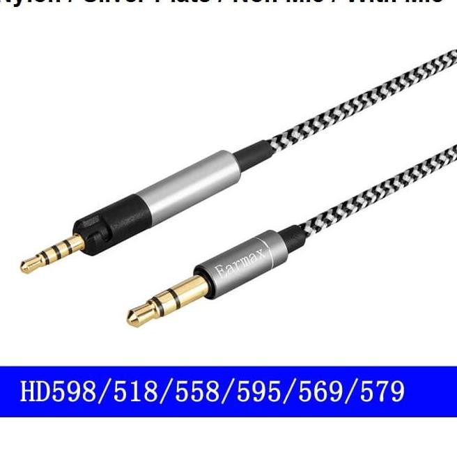 Dây Cáp Tai Nghe Rv Sennheiser Hd558 Hd518 Hd599 Hd595 Hd598 Hd579