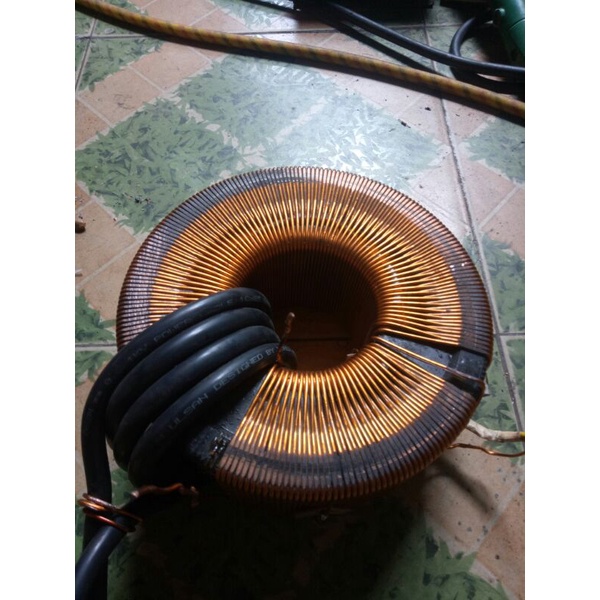 Biến áp lioa 5kva đã tách  dây Lên 220v. quấn 5 vòng dây m25.chế máy  hàn  cello siêu khỏe hàn  kẽm  dày nhé