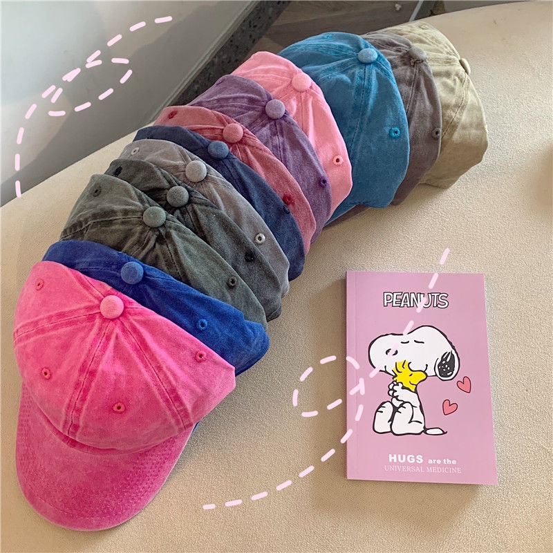 Mũ lưỡi trai thiết kế màu trơn đơn giản thời trang