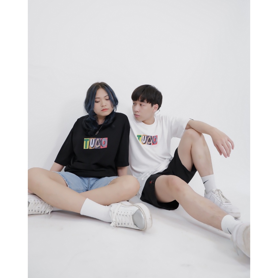 Áo thun Unisex TUCO Basic Tee phông cotton CUT LETTER nam nữ tay lỡ oversize form rộng nhiều màu