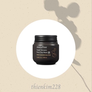 Mặt nạ đất sét Innisfree Super Volcanic Pore Clay Mask 2X