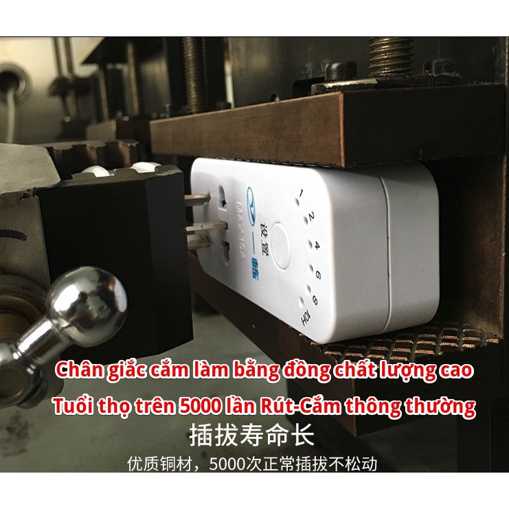 Ổ cắm hẹn giờ TCD-1  sạc điện thoại, quạt ... chống cháy nổ do sạc quá lâu