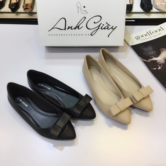 Giày bệt nơ da lì cao cấp VNXK siêu mềm êm( ảnh thật, kèm video) | BigBuy360 - bigbuy360.vn