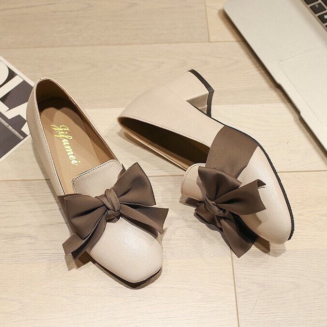 Giày Nữ NƠ LỤA kiểu dang Tiểu Thư 3p( Mã A5 ) | BigBuy360 - bigbuy360.vn