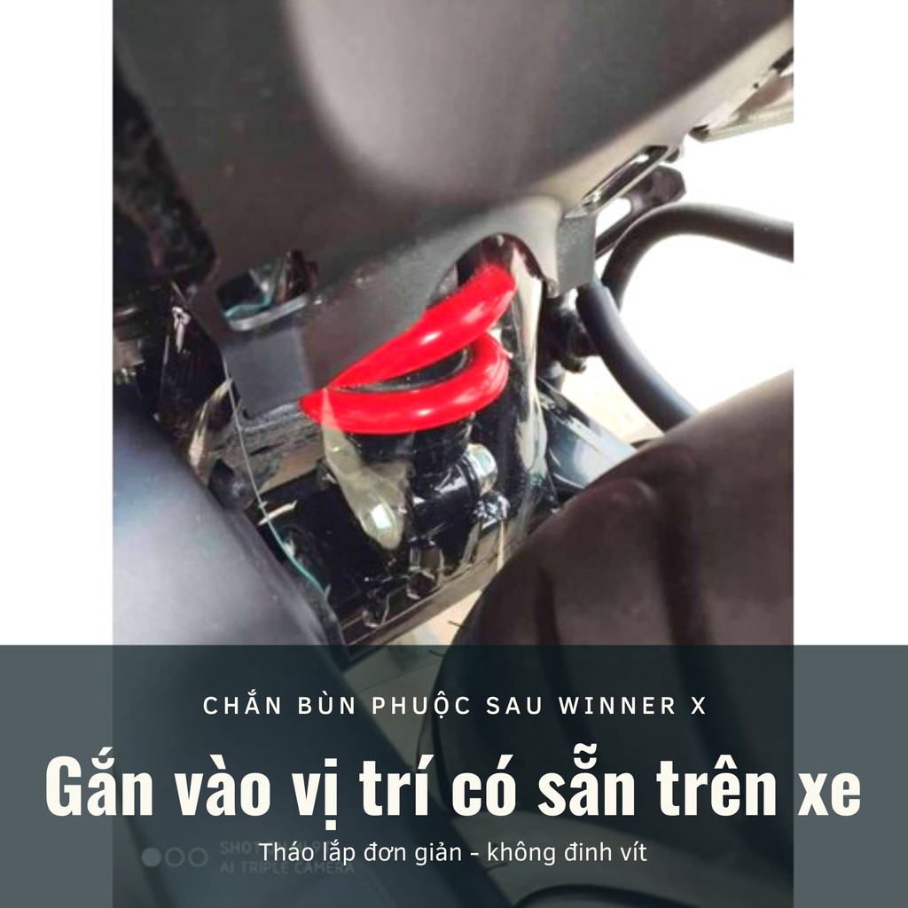 Chắn bùn Winner X cổ bô và phuộc sau hiệu quả 100% - bảo hành 12 tháng