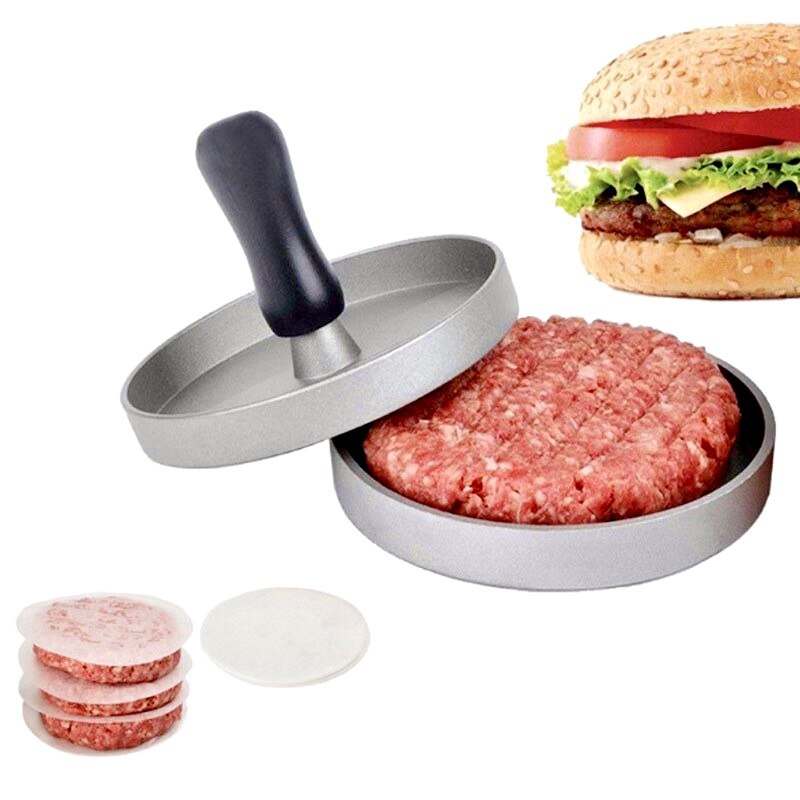 Khuôn ép thịt hamburger hình tròn/ Dụng cụ ép thịt làm hamburger