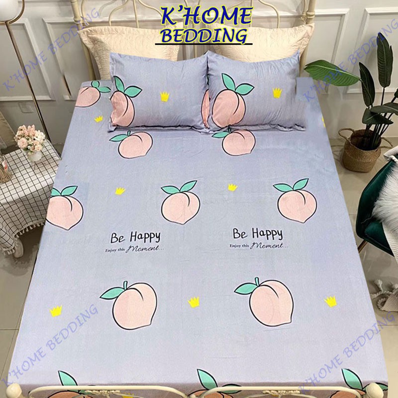 Bộ ga chun cotton poly m6x2m hoặc m8x2m | BigBuy360 - bigbuy360.vn