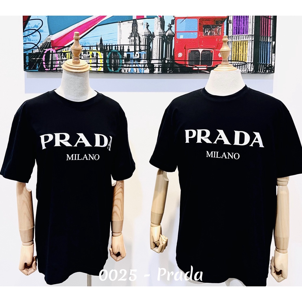 Áo thun cổ tròn Prada
