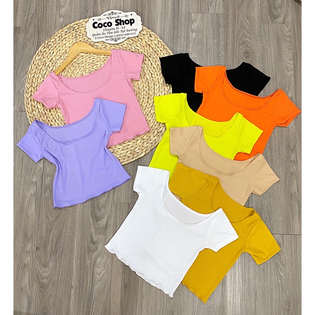 Áo Cổ U Trơn Basic 8 Màu (ẢNH THẬT KÈM BẢNG TÊN SHOP) | BigBuy360 - bigbuy360.vn