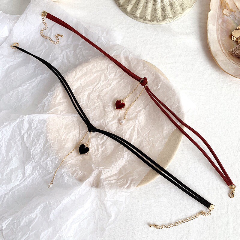 Choker trái tim choker tiểu thư - Mã AM09