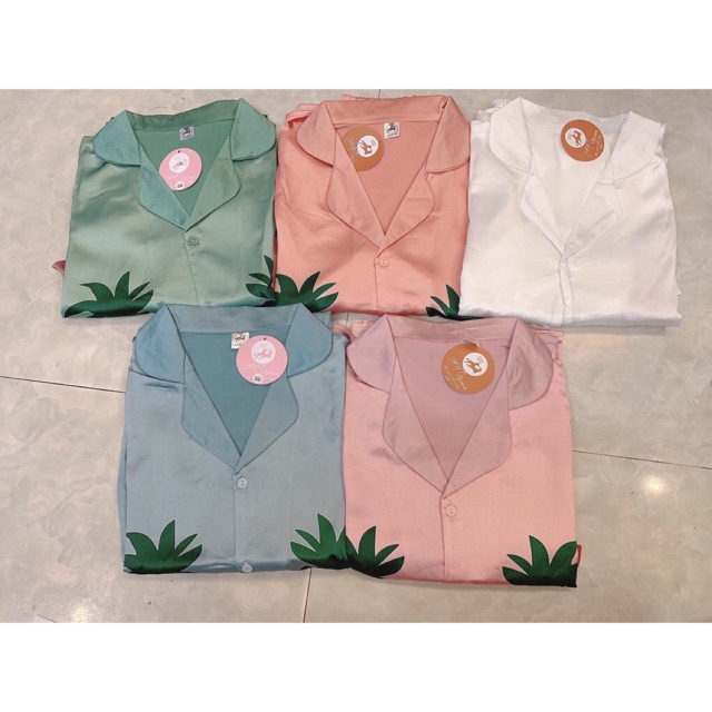 Bộ lụa  dâu satin cao cấp tay cộc | BigBuy360 - bigbuy360.vn