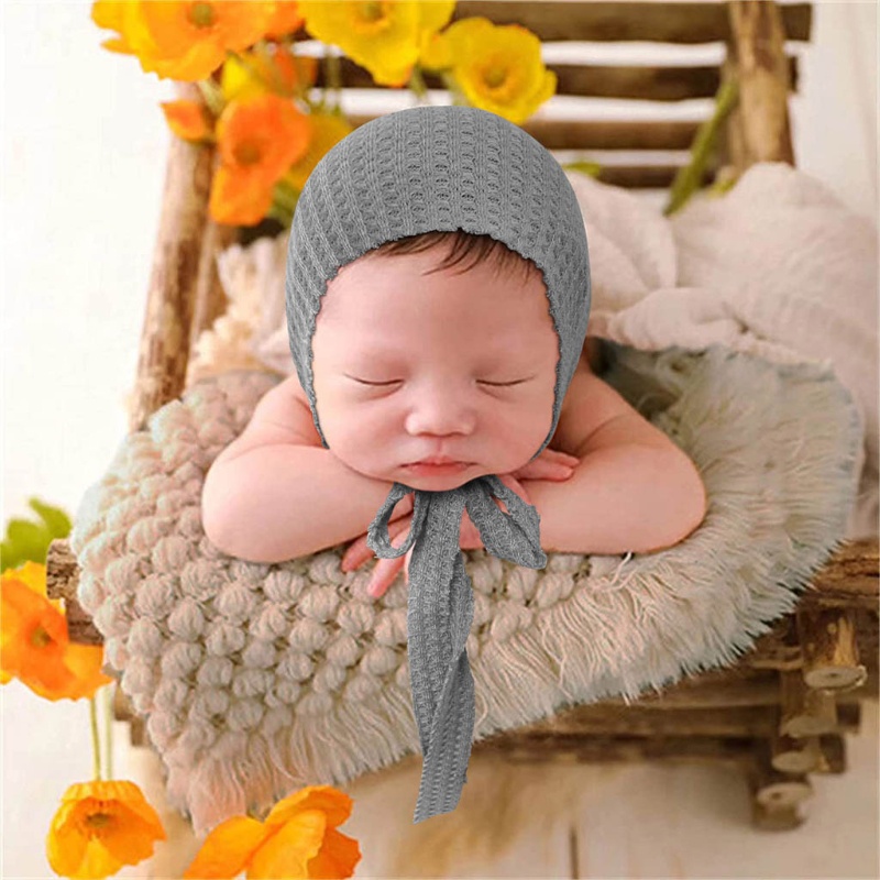 Mũ Đan Len Thủ Công Dùng Làm Đạo Cụ Chụp Ảnh Cho Bé Sơ Sinh