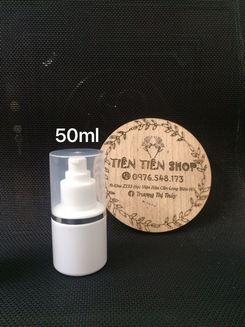 Chai nhựa trắng đầu ấn giọt 50ml, 100ml