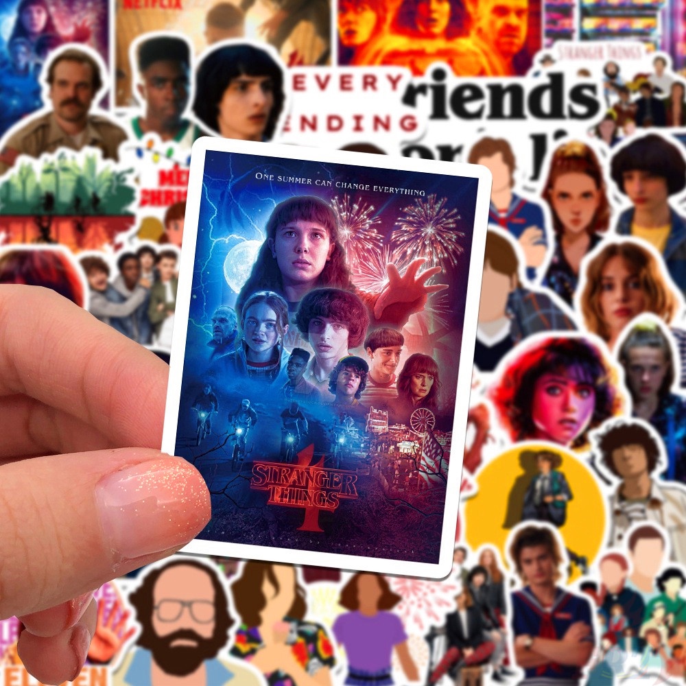 Bộ 50 Cái ❉ Hình Dán Stranger Things Series 09 ❉ Sticker Dán Tường Chống Thấm Nước Thời Trang