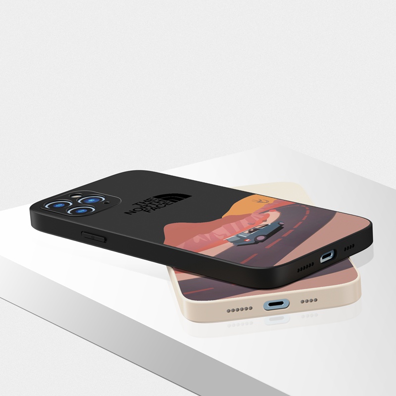 Ốp lưng iphone Ốp điện thoại Suntaiho Silicon mềm hình con đường xe chạy cho iPhone 13 12 11 Pro Max X XR Xs Max 7 8Plus 12Mini 13Mini