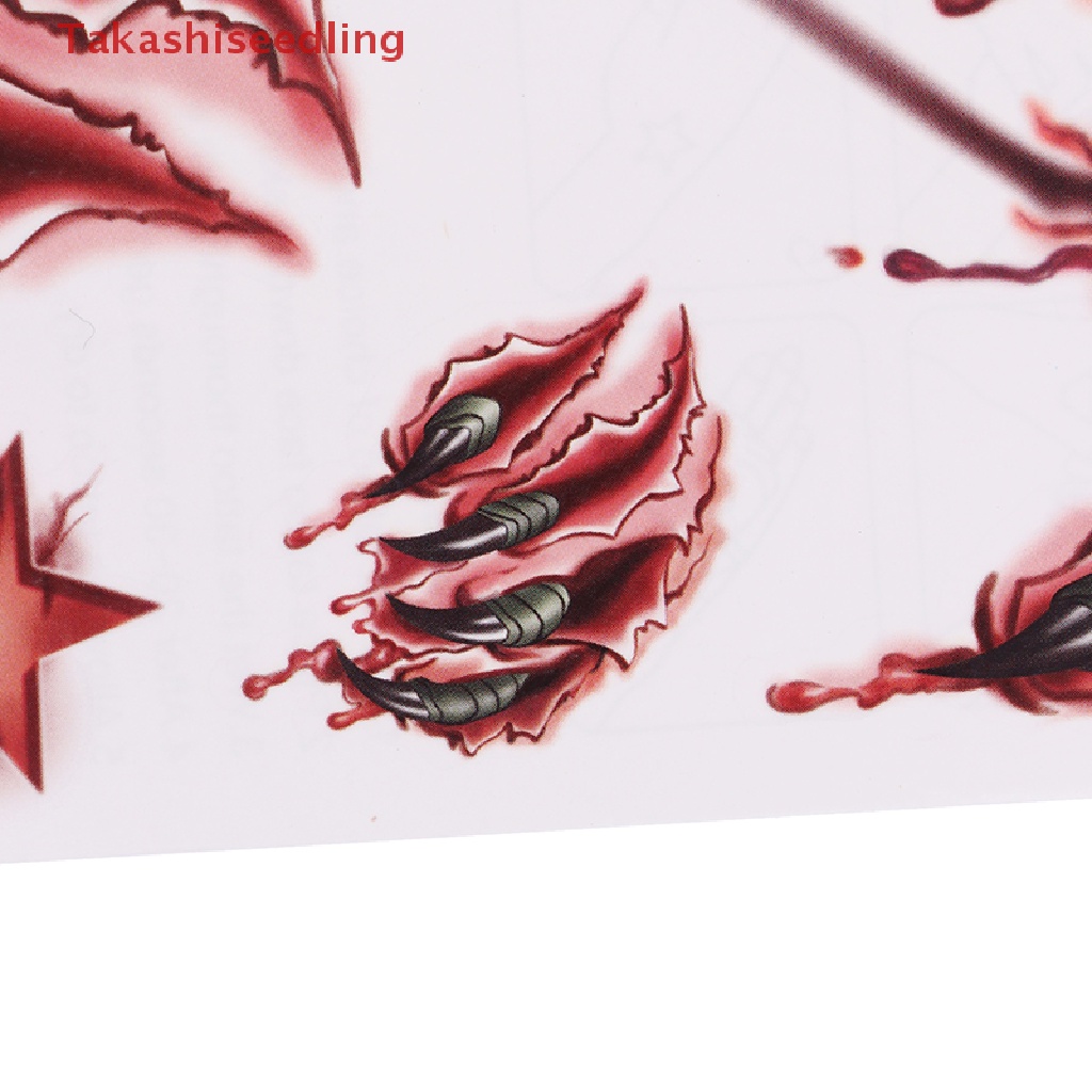 Set 11 Hình Xăm Dán Vết Sẹo Hóa Trang Halloween Độc Đáo