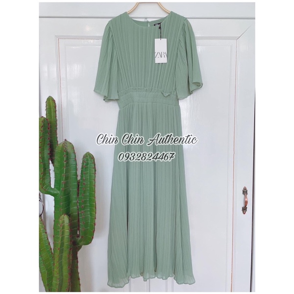 VÁY XANH MINT ZARA AUTH