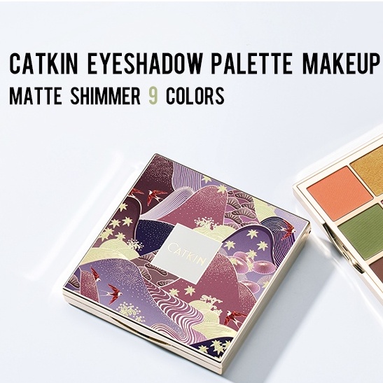 Bảng phấn mắt CATKIN 9 màu 14.4g chuyên dụng cho nhiều phong cách trang điểm | BigBuy360 - bigbuy360.vn
