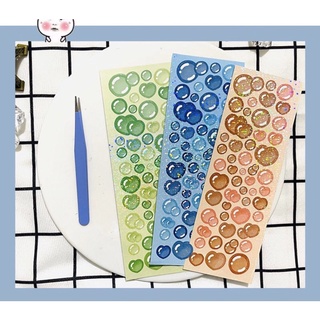 Sticker gradient bubble_hình dán trang trí top