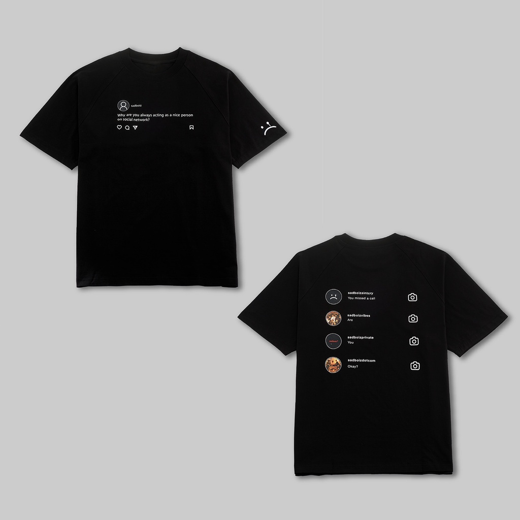 (ẢNH THẬT) Áo thun tay lỡ SADBOIZ phông Unisex nam nữ Premium Cotton oversize form rộng SADBOIZ SADTAGRAM | BigBuy360 - bigbuy360.vn
