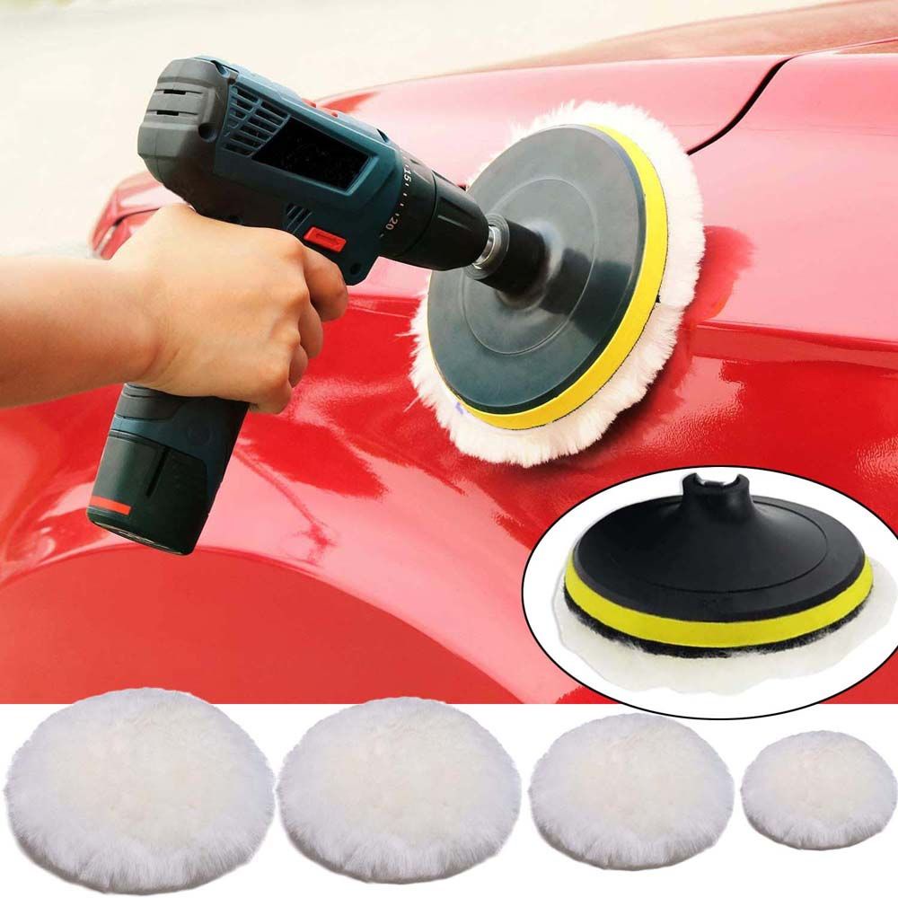 Đĩa len đánh bóng xe hơi có thể tái sử dụng 3/4/5/6/7 Inch