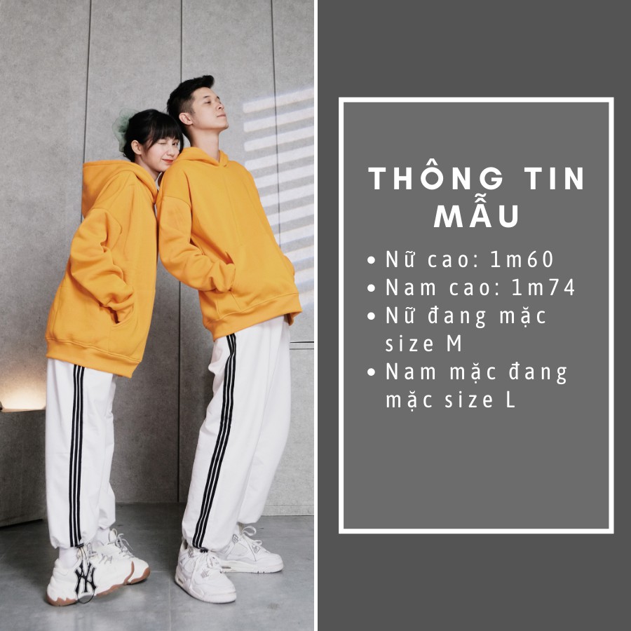 Áo Hoodie Trơn Nam Nữ Form Rộng Chất Nỉ Bông Thiết Kế Mũ To Lớn 2 Màu Nổi Bật Cam Xanh GUF | BigBuy360 - bigbuy360.vn