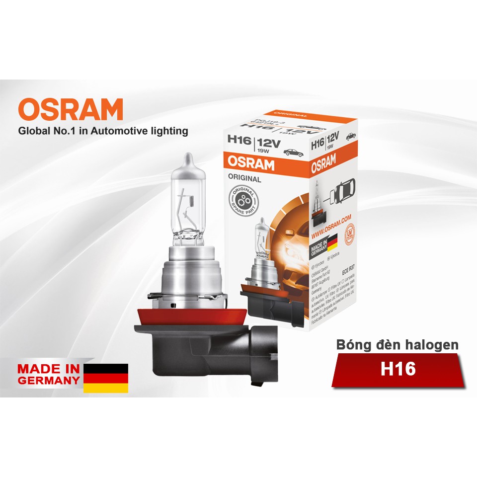 [Mã BMBAU50 giảm 10% đơn 99k] Bóng Đèn Halogen OSRAM Original H16 12V 19W Nhập Khẩu Chính Hãng