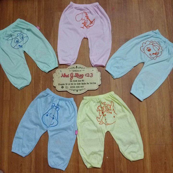 Quần Chục Dài Cotton Mông Hình Thú Loại Đẹp Cho Bé Trai Bé Gái Loại Đẹp