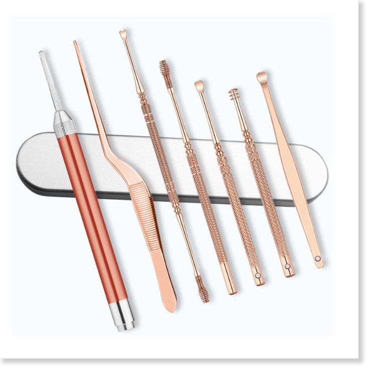 Dụng cụ lấy ráy tai, bộ ngoáy tai 20 món tich hợp đèn soi cho cảm giác siêu đỉnh