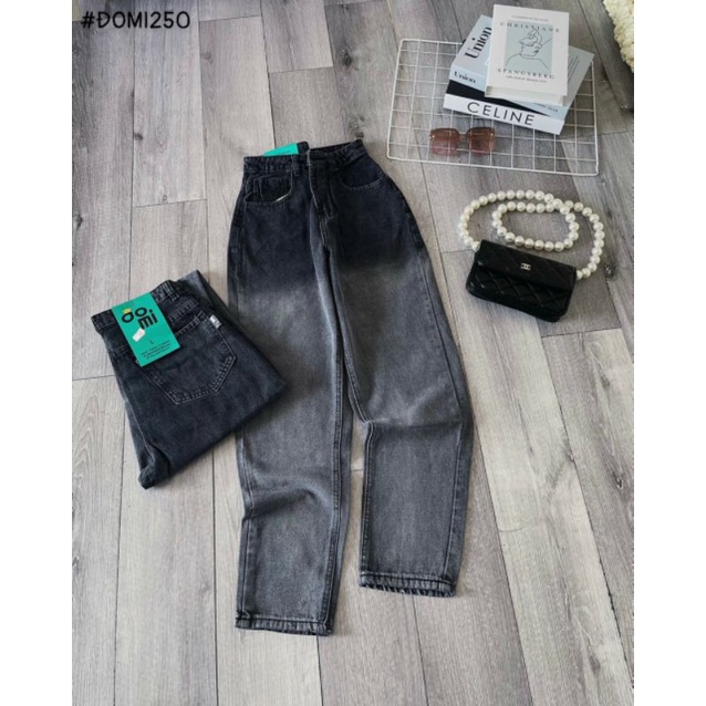 Quần Baggy Jean Nữ Lưng Cao Hack Dáng.#251. Hàng VNXK. Huynhsen Shop