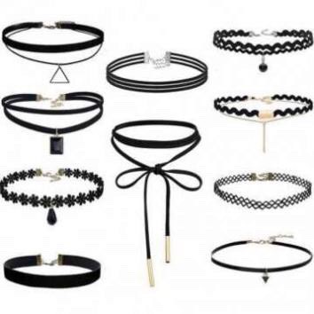 Combo 10 Dây/Vòng Cổ Chocker Tạo Sự Cá Tính Phong Cách Hàn Quốc