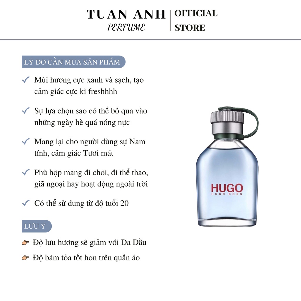 Nước hoa nam chính hãng Hugo Boss Man cao cấp TUANANHPERFUME