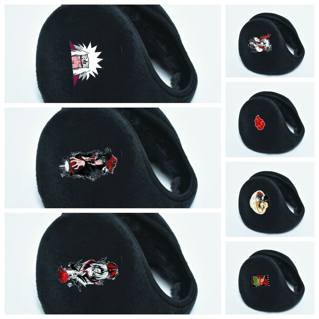 Bịt chụp tai giữ ấm nam nữ IN HÌNH My hero academy Kimetsu no Yaiba Sakura Cardcaptor Sasuke Naruto anime chibi